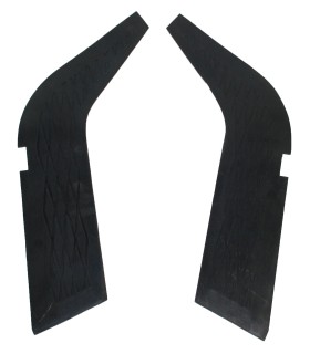 paire de tapis passage de roue forme virgule - 4CV