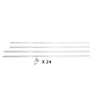 baguette de porte avec 24 agrafes