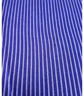 tissus 2 cv 1 ère série bleu rayé