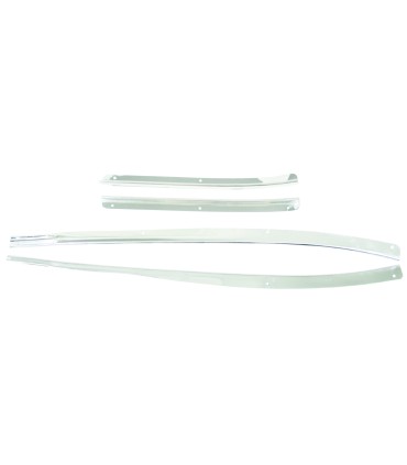 baguette seuil de porte 11 BL en alu poli pour Traction