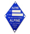 plaque moteur Alpine à frapper