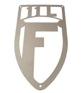 plaque F chromé pour 11 BL