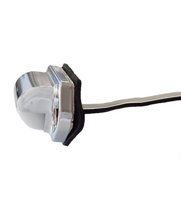 éclairage de plaque chromé adaptable