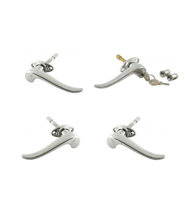 kit 4 poignées de porte (dont poignée à clé côté passager) - Traction