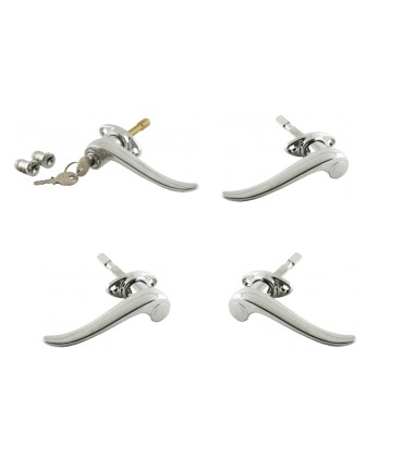 kit 4 poignées de porte (dont poignée à clé côté conducteur) - Traction