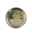 Manomètre de température d'eau électrique OS- Diamètre 52 mm - fond beige - en 6v - sans sonde