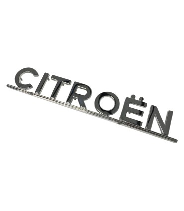 sigle "Citroën" en laiton chromé