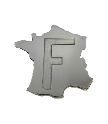 plaque "France" en alu poli