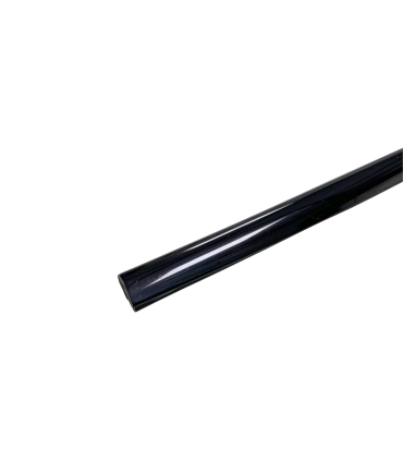 jonc noir en plastique - le mètre