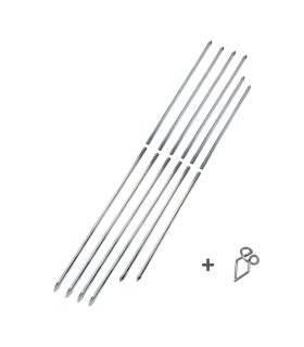 kit 12 baguettes de calandre avec agrafes - 203