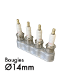 PACK 4 bougies et 1 support ø 14mm