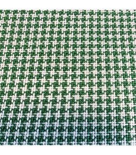 tissu pied de poule vert au mètre - 2CV