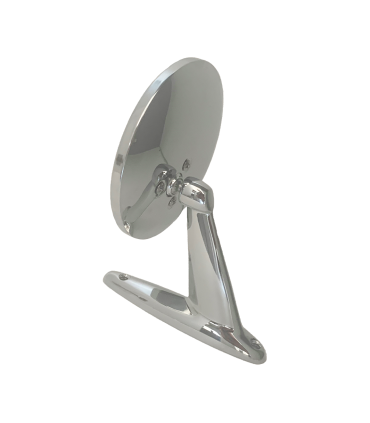 Rétroviseur Rond  chromé sur pied de 12.5 cm