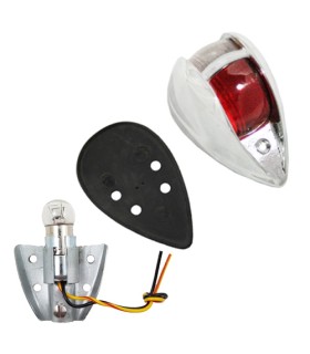 PACK feux clignotant Scintex V55 chromé   porte ampoule   joint - 4CV / Juva / Dauphine