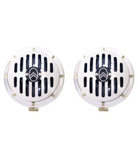 Klaxon 6 V ø 125 - la paire grave / aigu - Traction