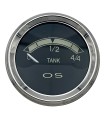 Manomètre noir niveau d'essence - Ø 52mm / 12v "Tank"
