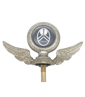 PACK thermomètre ø 7cm / ailes Citroën - Nickelé