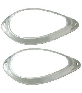 paire d'enjoliveur de feux d'aile arrière (alu poli) - Traction