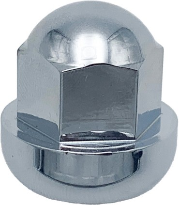 écrou de roue adaptable bombé gauche - chromé