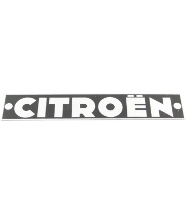 monogramme plaque "Citroën" sur pare-chocs arrière - Traction