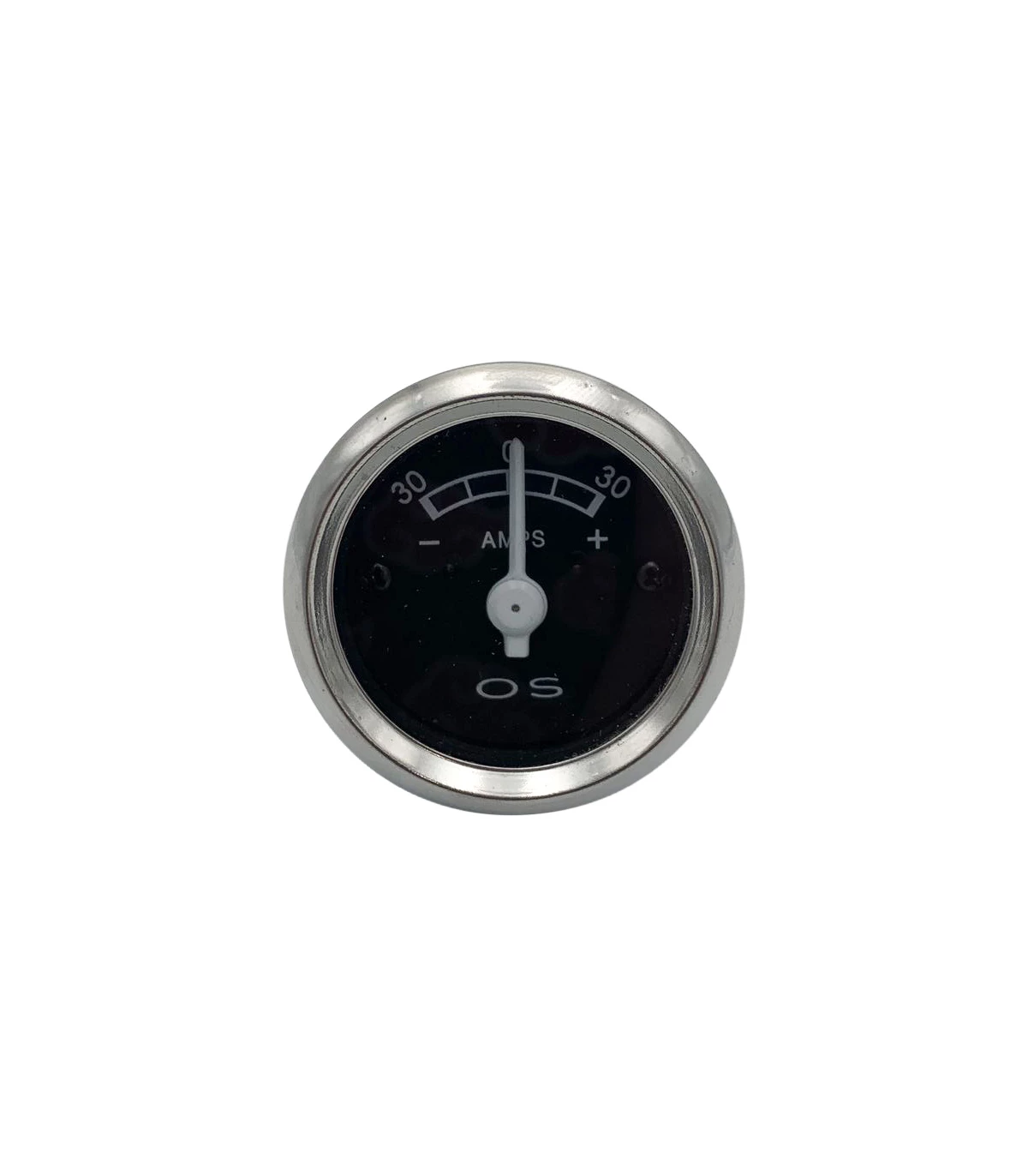 ampèremètre - diamètre 40mm - noir - 6v ou 12v - la pièce