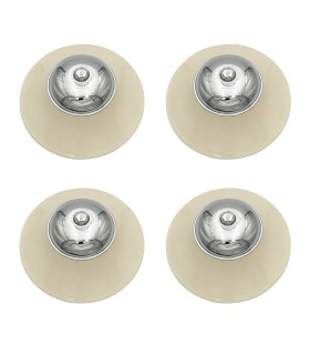 PACK 4 enjoliveurs roue BM beige   4 coupelles   4 vis - Traction