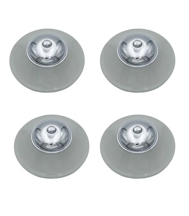 PACK 4 enjoliveurs roue BM gris   4 coupelles   4 vis - Traction