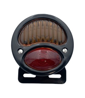 feu 3 fonctions noir / face noir sans éclairage de plaque