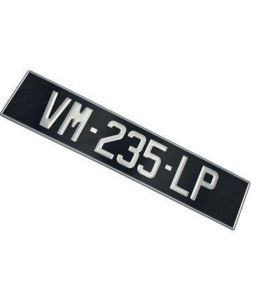 plaque d'immatriculation aluminium - 455x100