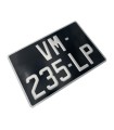 plaque d'immatriculation aluminium - 275x200