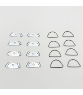 PACK agrafes + plaquettes de fixation enjoliveur roue étoile - 4CV