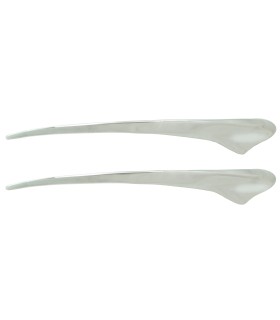 (paire) grands enjoliveurs de clignotant d'aile en alu poli - Traction