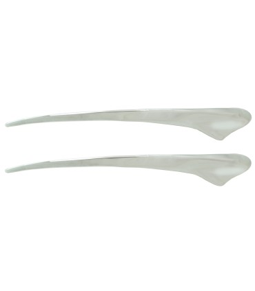 (paire) grands enjoliveurs de clignotant d'aile en alu poli - Traction