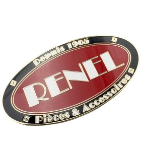 Plaque émaillée RENEL 2025 - 1 fixation centrale