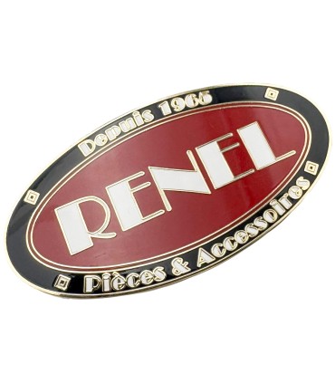 Plaque émaillée RENEL 2025 - 1 fixation centrale