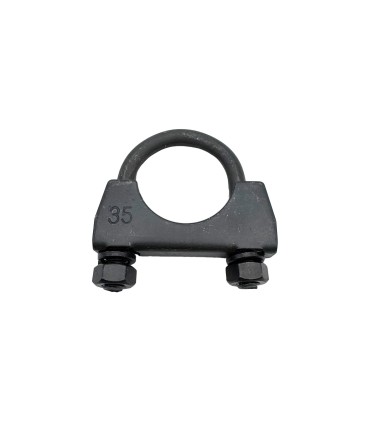 collier de serrage tube échappement (Noir) - ø35