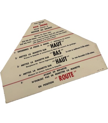 autocollant pour malle arrière - 15CV Oleo