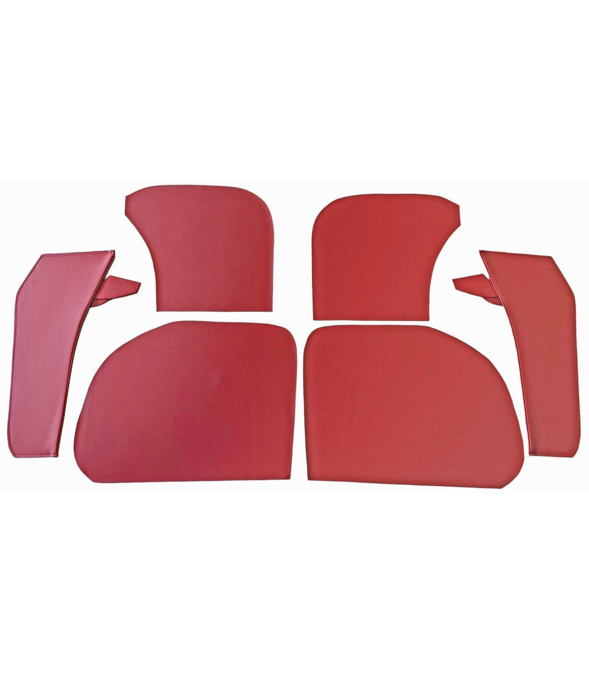 vide poches avant en skaï rouge - 4CV