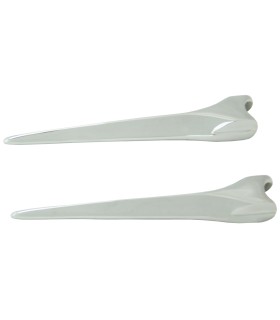 enjoliveurs de charnières de Malle Bombée (alu poli) - Traction après 1952 - la paire