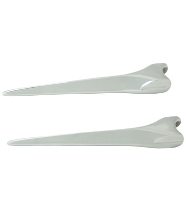 enjoliveurs de charnières de Malle Bombée (alu poli) - Traction après 1952 - la paire