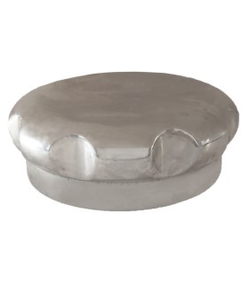 Bouchon de radiateur adaptable à visser Ø intérieur 58 mm filetage à droite finition chromée