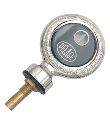 thermomètre DELAGE ø7cm - nickelé