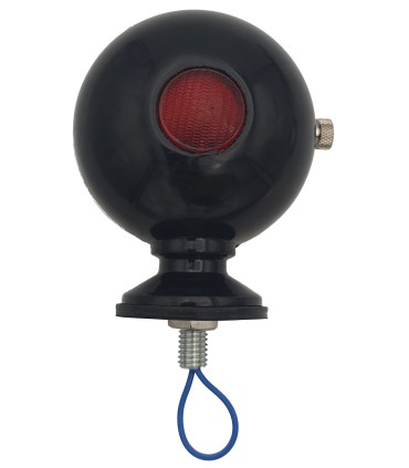 feux clignotant Grebel noir – verre blanc