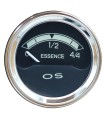 Manomètre noir niveau d'essence - Ø 52mm / 6v