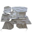 Promo Kit housses de sièges & accoudoirs - Traction 11B passe poil en tissus plastifié losange gris