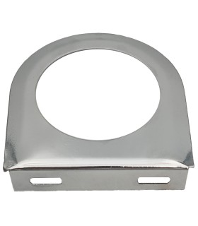 support plat thermomètre chromé - 1 trou - ø 52mm