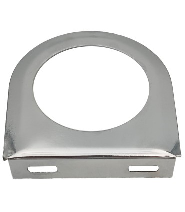support plat thermomètre chromé - 1 trou - ø 52mm