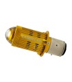 ampoule de phare (La Paire) BA21D LED 6-12V - jaune