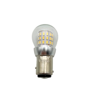 ampoule graisseur 2 plots BAY15D LED 6-12V - blanche