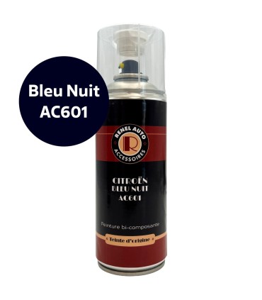 bombe de peinture bleu nuit carrosserie AC601 - Traction (400 ML)